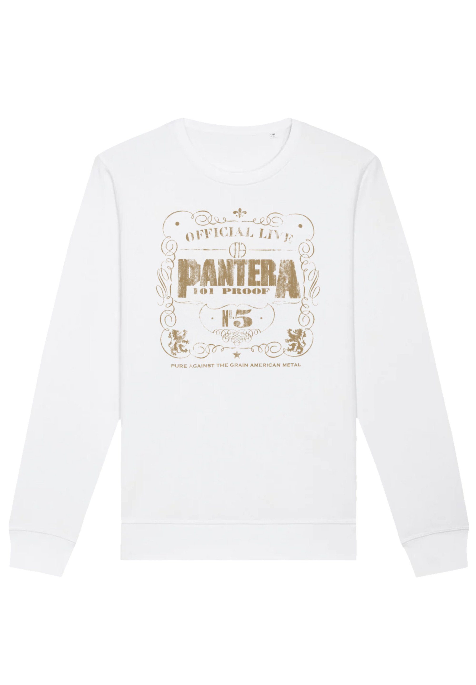 F4NT4STIC Sweatshirt Pantera Print weiß
