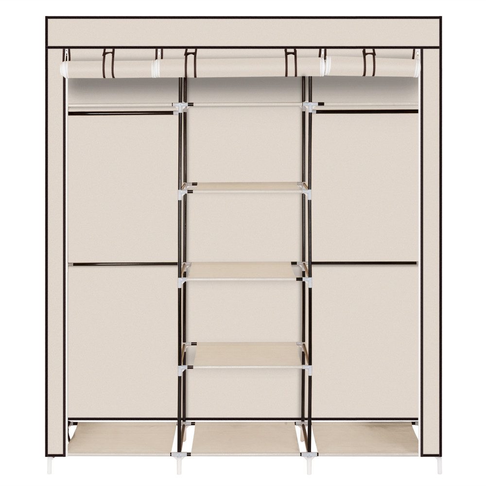 VINGLI Stoffschrank Kleiderschrank, 150 x 45 x 175 cm, Faltschrank, Stoffsc günstig online kaufen