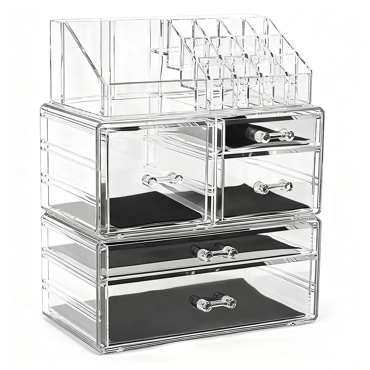 OSTWOLKE Make-Up Organizer Acryl Kosmetikorganizer Kosmetik Aufbewahrungsbo günstig online kaufen