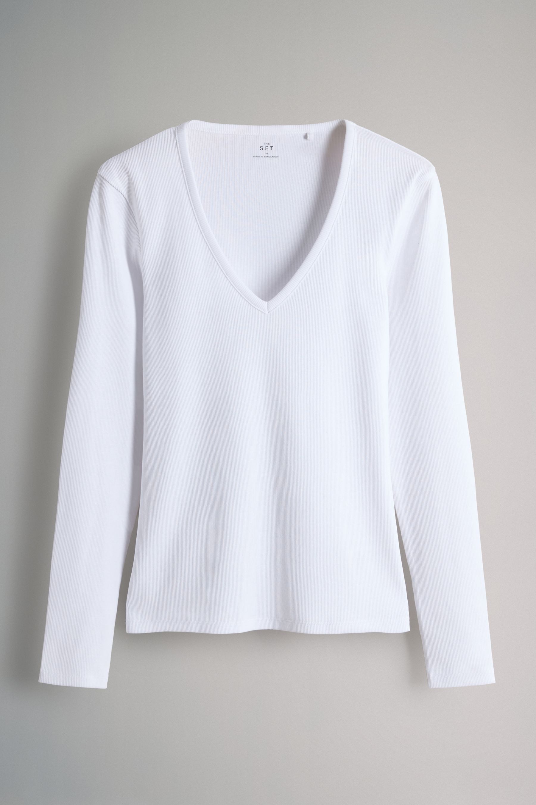 The Set Langarmshirt The Set Langarmshirts mit V-Ausschnitt, 4er-Pack (4-tl günstig online kaufen