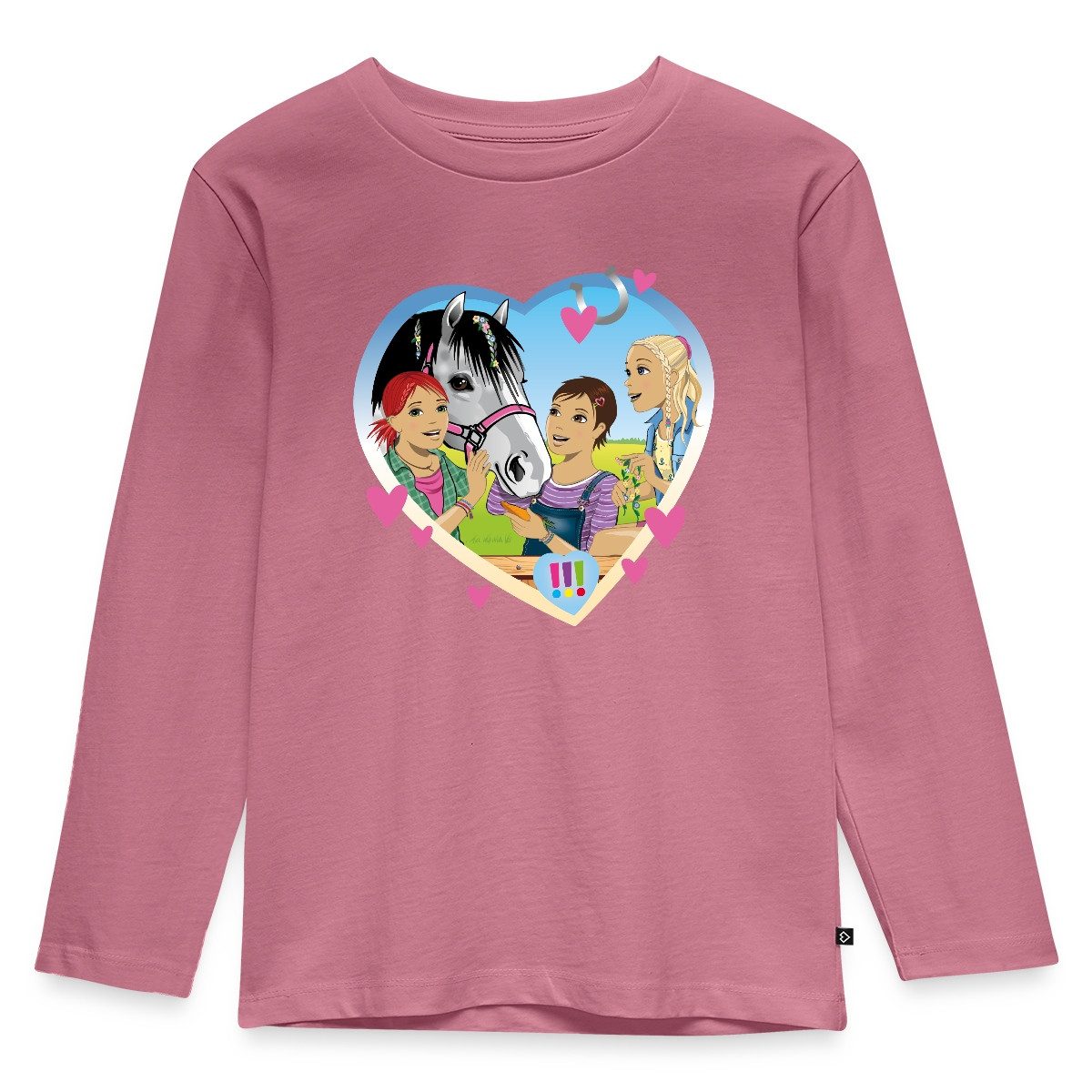 T-Shirt Die Drei Ausrufezeichen Einsatz Im Pferdestall Kinder Premium Langarms