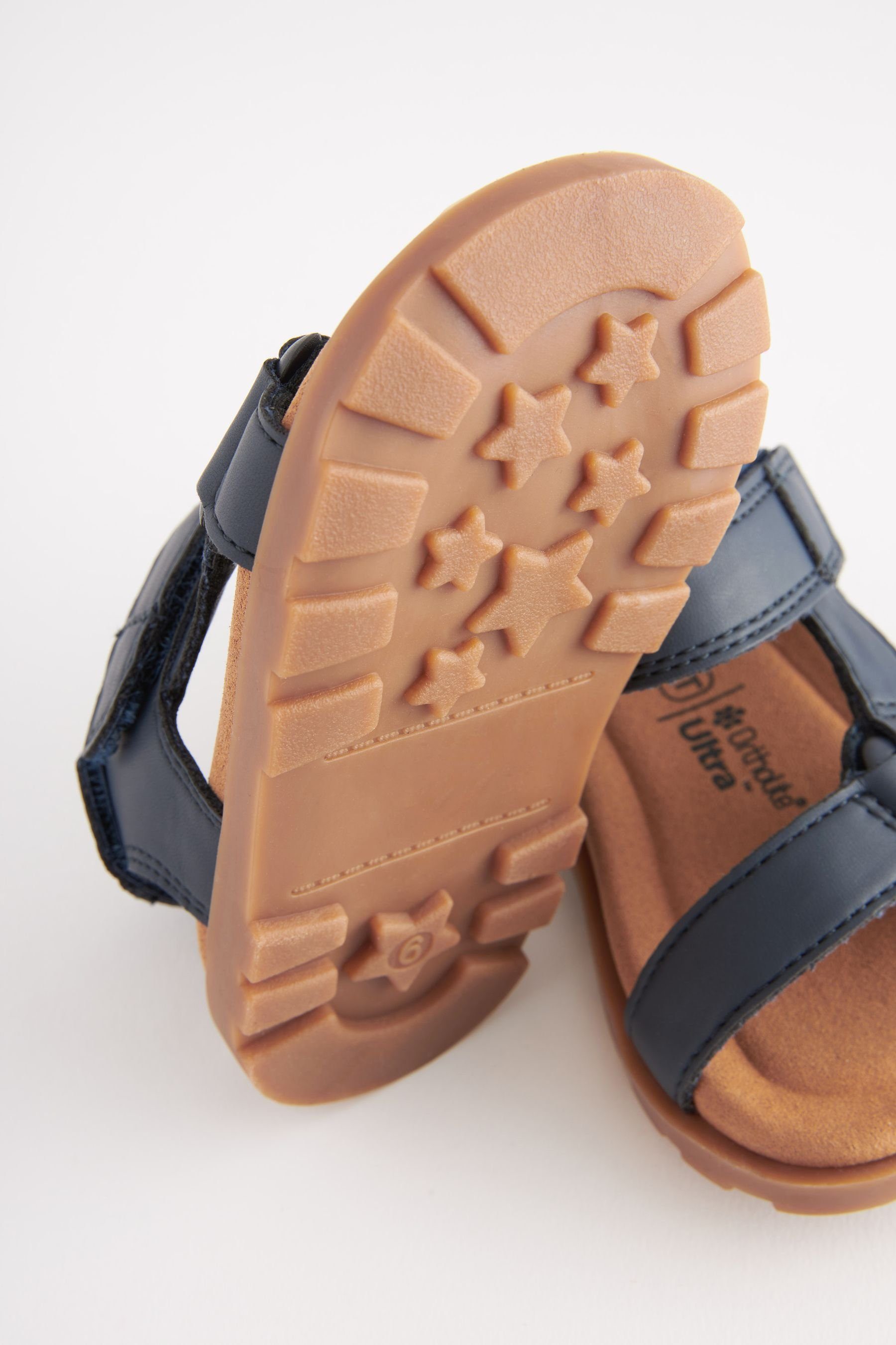 Next Gepolsterte Trekking-Sandalen mit Navy Sandale (1-tlg) Blue Klettverschluss