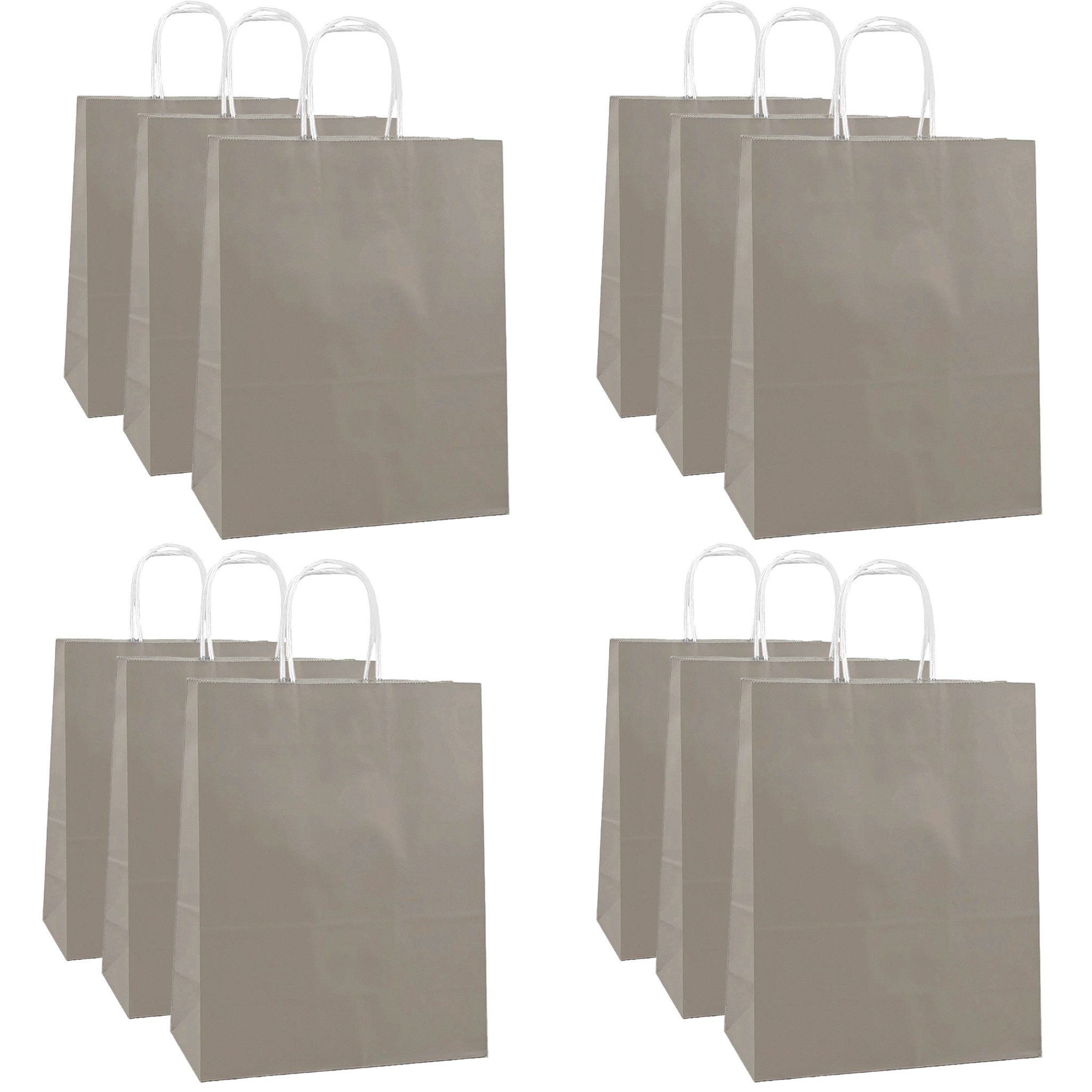 maDDma Пакувальний папір 12 Geschenktasche aus Папір mit Griffen 26x33x12cm Папірtüten, Rechteckig