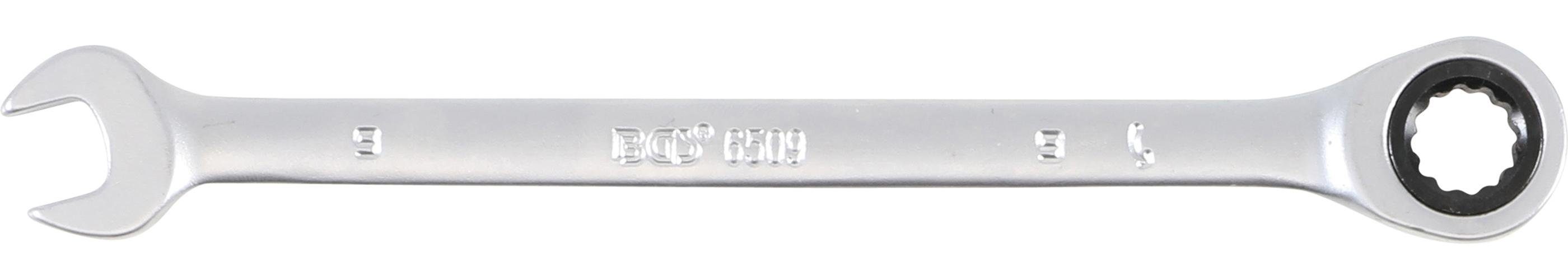 BGS technic Stecknuss Ratschenring-Maulschlüssel, SW 9 mm
