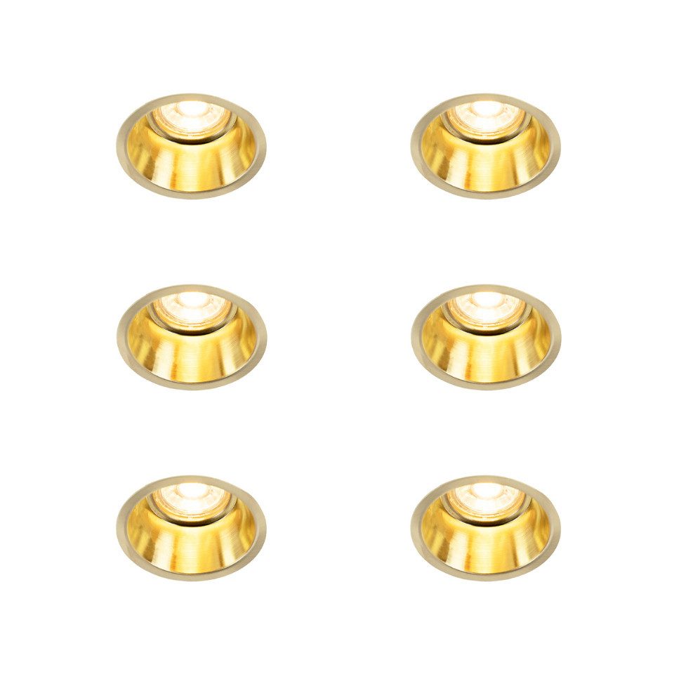 Qazqa LED Einbaustrahler 98849, ohne Leuchtmittel, Warmweiß