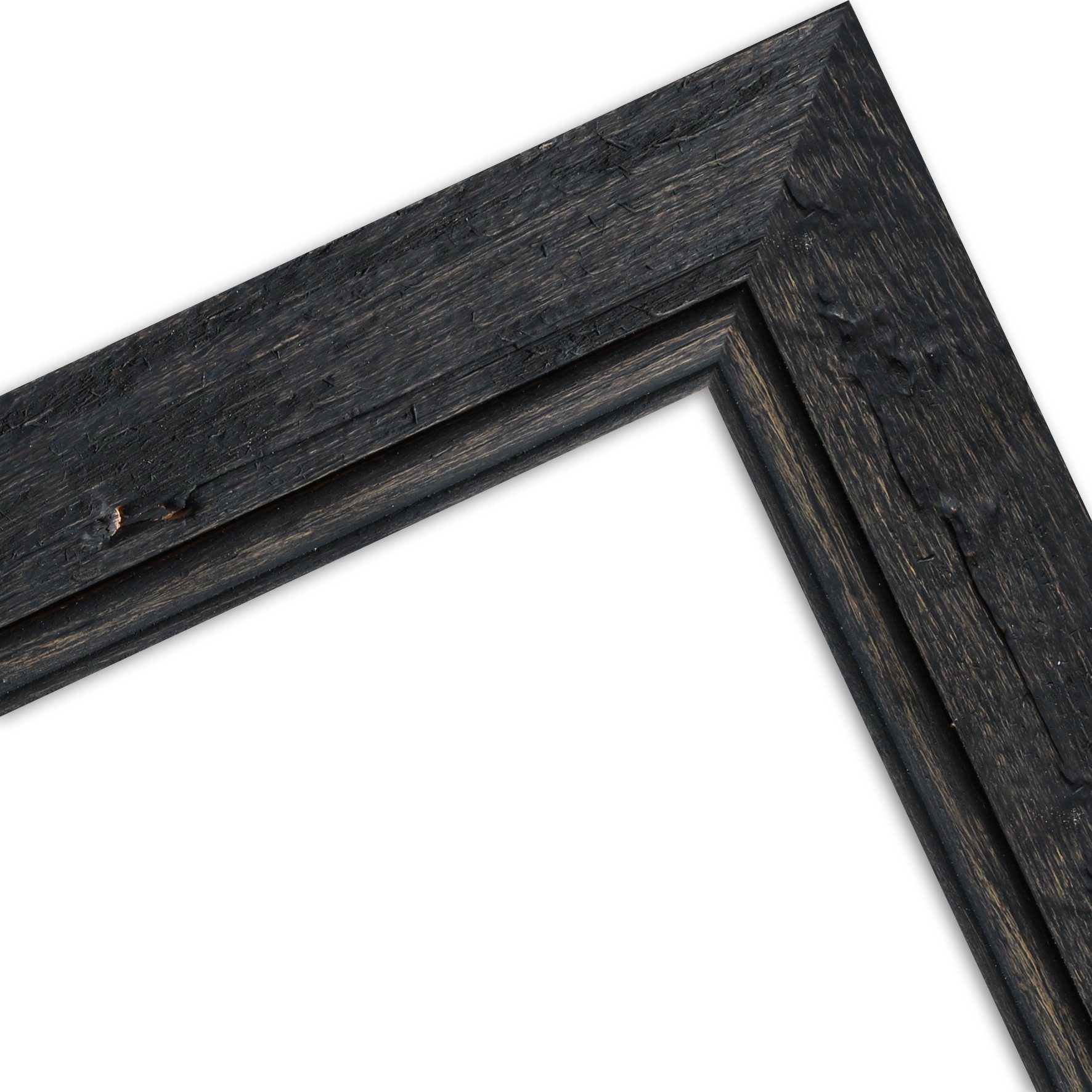 WANDStyle Bilderrahmen H660, Schwarz, aus Massivholz im Vintage Stil