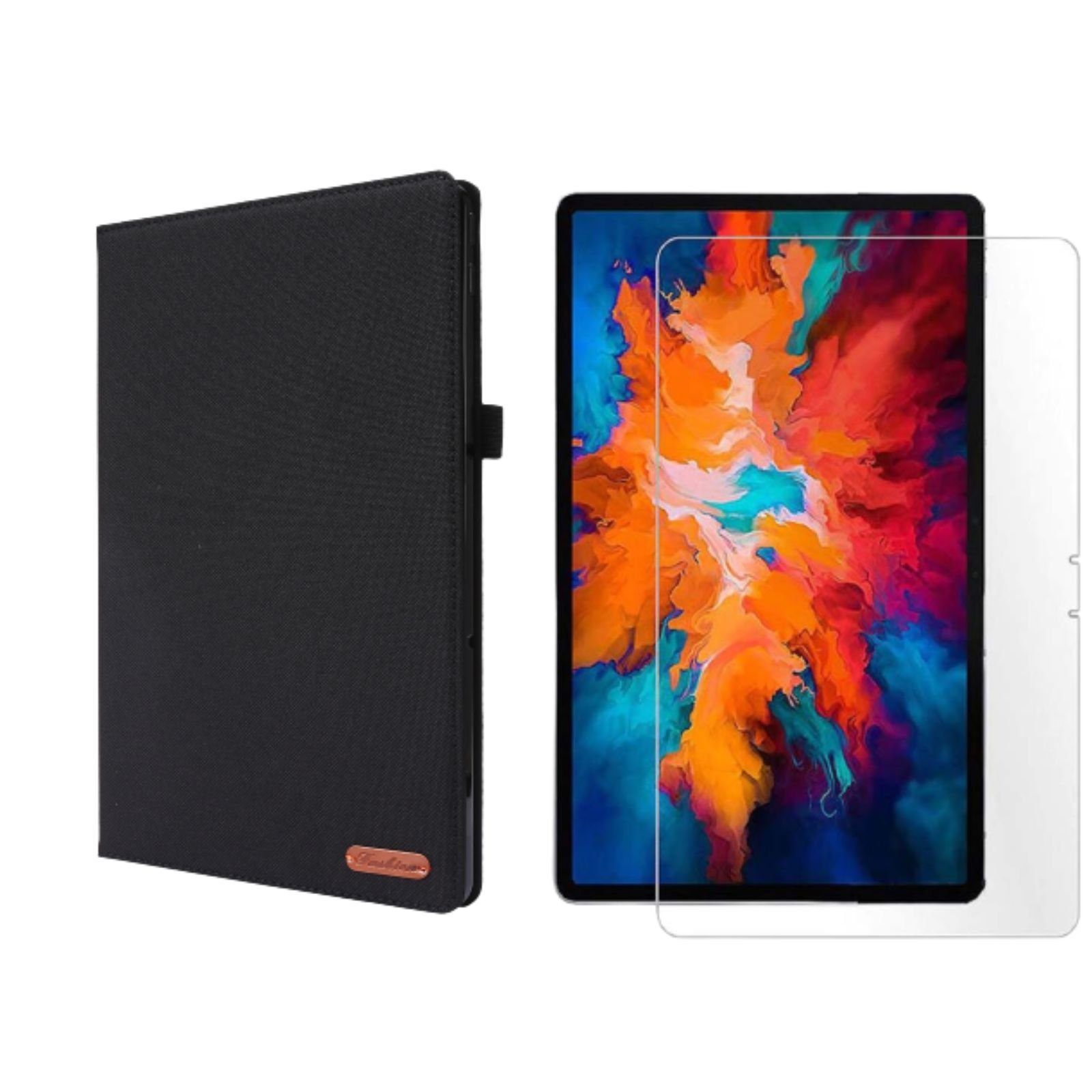 Lobwerk Tablet-Hülle 2in1 Set (Hülle + Glas) für Lenovo Tab P11 2021 TB-J606F TB-J606X 11