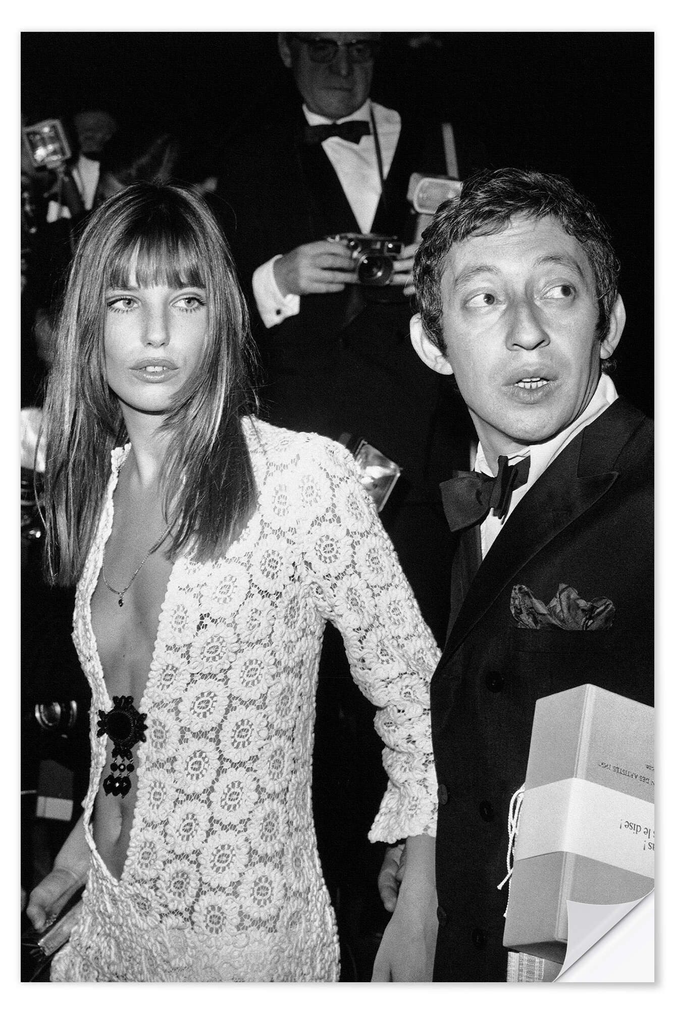 Posterlounge Wandfolie Celebrity Collection, Jane Birkin und Serge Gainsbourg, Wohnzimmer Fotografie