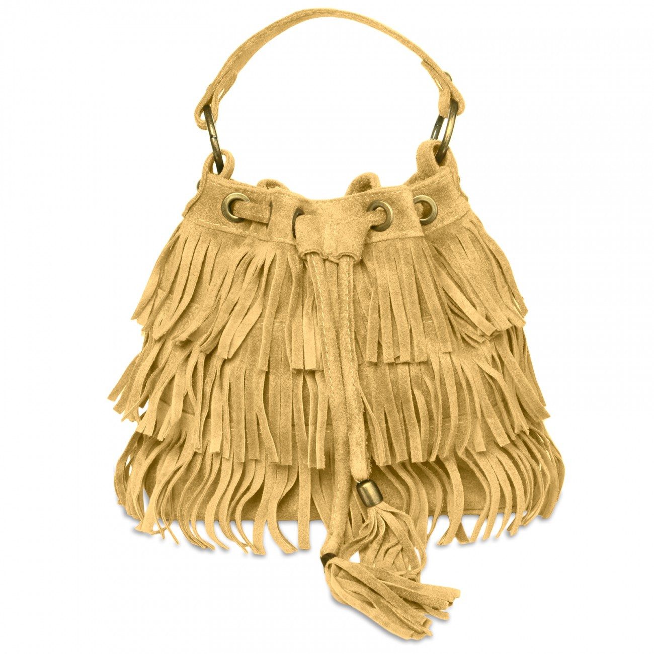 Caspar Henkeltasche CASPAR TL677 Damen Wildleder günstig online kaufen