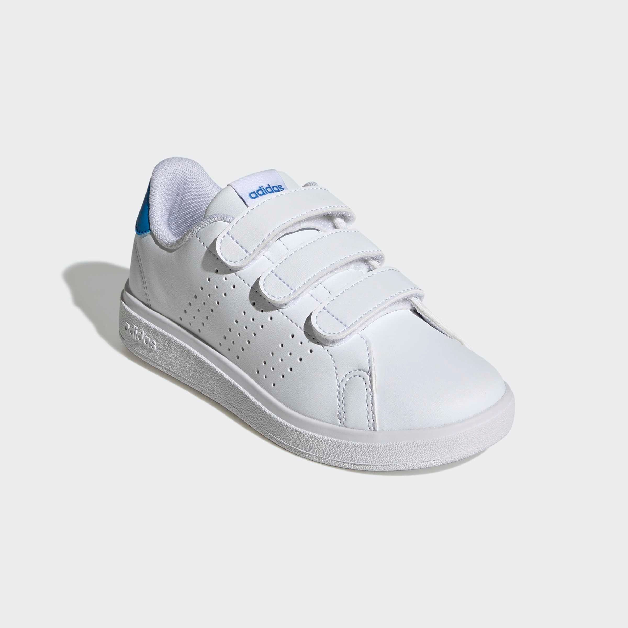adidas Sportswear ADVANTAGE BASE 2.0 KIDS Klettschuh Design auf den Spuren des adidas Stan Smith, für Kinder & Jugendliche