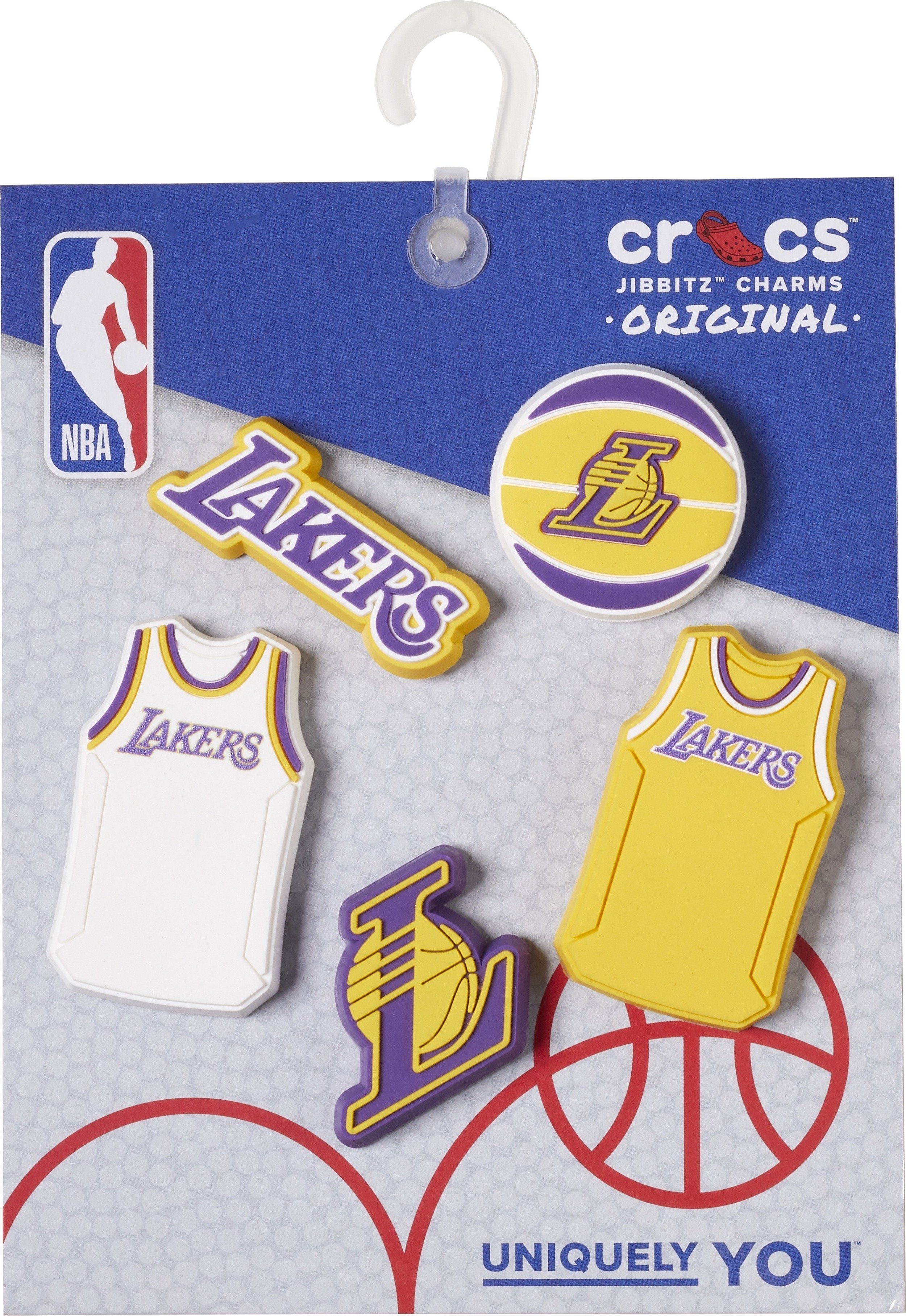 (Set, Anstecken 5-tlg., zum 3 Schuhanstecker geeignet), Crocs für Jibbitz™ Los Nicht unter Kinder Spielzeug. Jahren Angeles NBA Kein Lakers