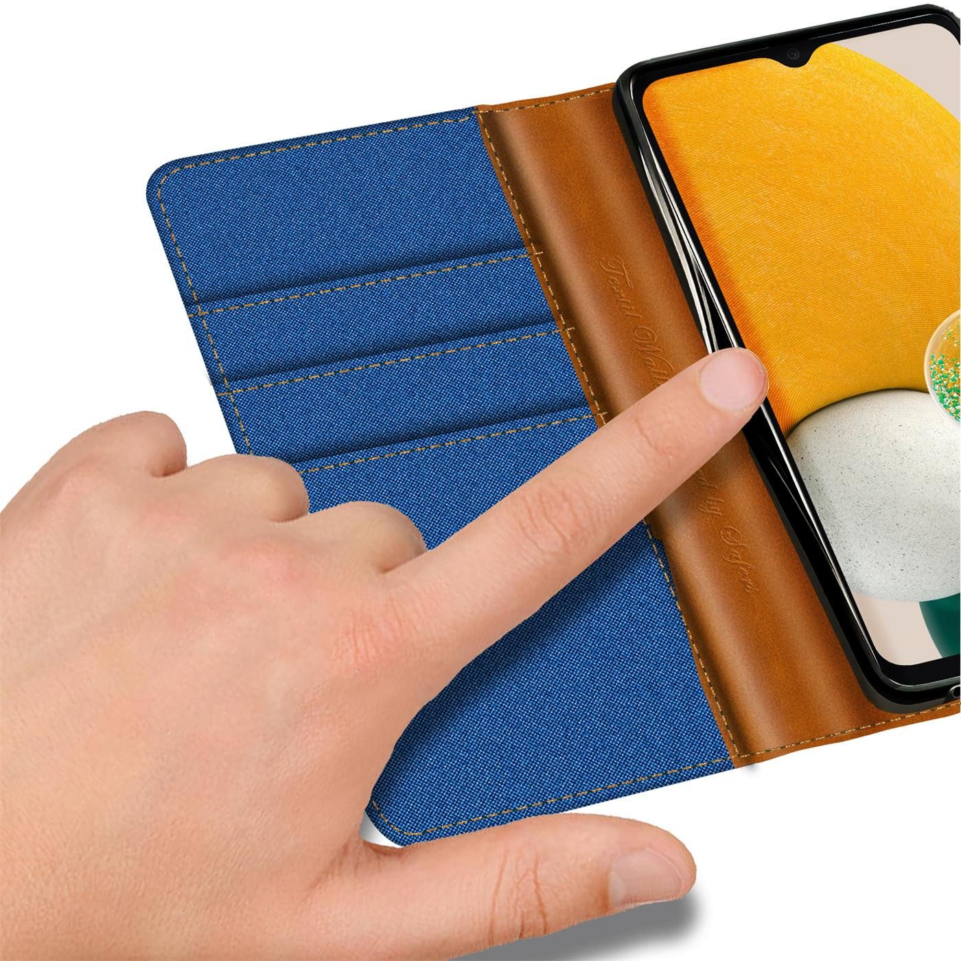 CoolGadget Handyhülle Flip Case Wallet Cover Book Tasche für Samsung Galaxy A33 5G 6,4 Zoll, Handy Tasche mit Kartenfach Book Schutzhülle – Bild 4 von 5