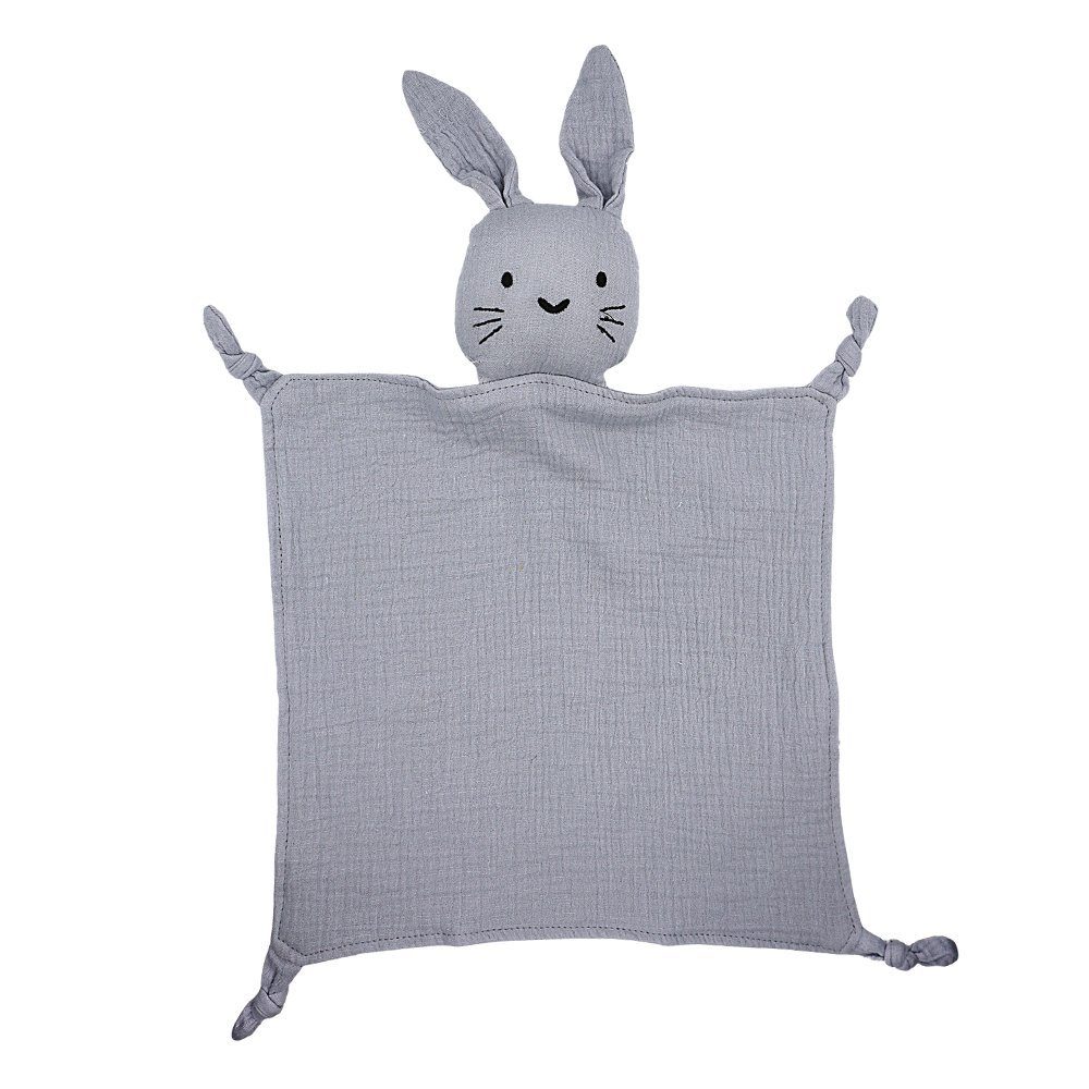 Angel's Baby Schmusetuch Schnuffeltuch, Baumwolle Schlafhilfe mit aus 1 blau Schmusetuch) (1-tlg., kuschelweicher Hasenmotiv