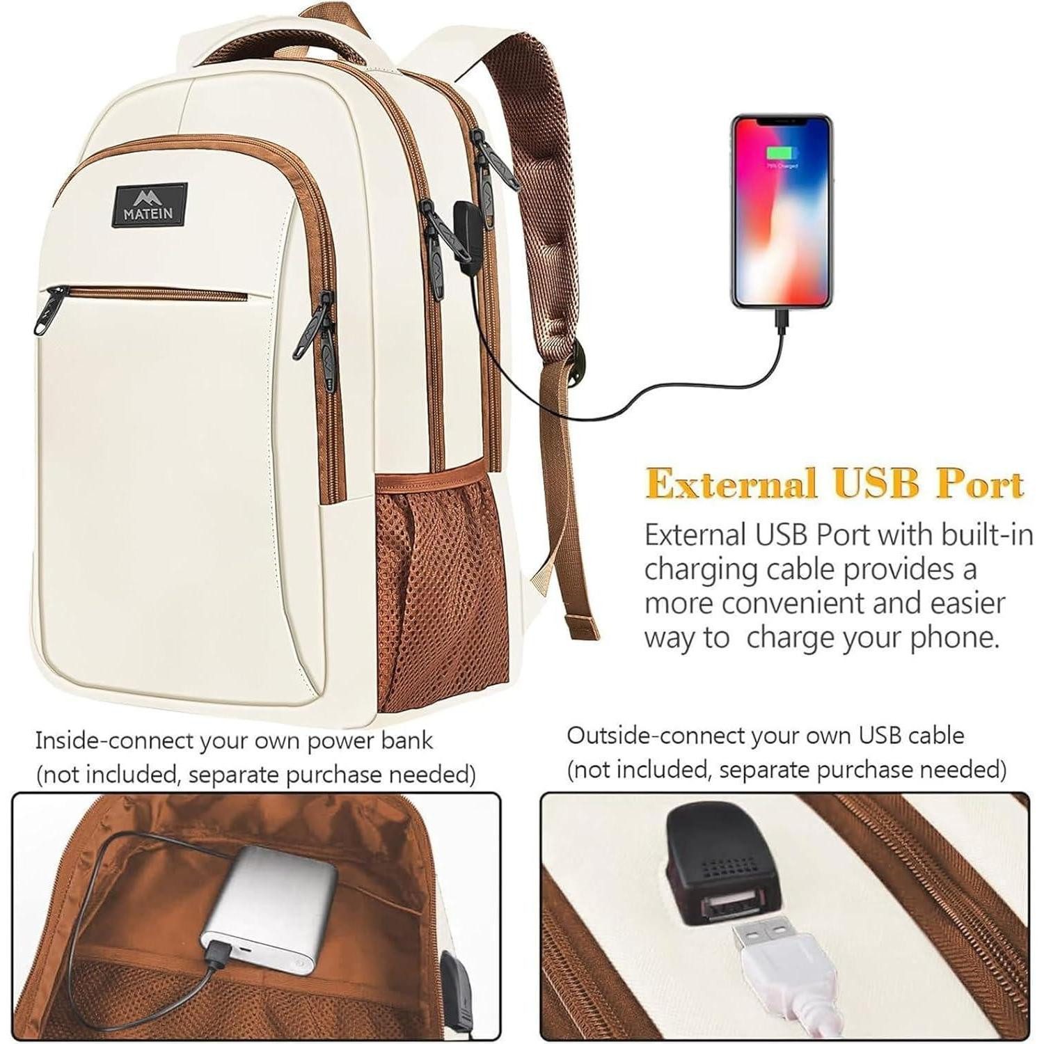 LuxusKollektion Laptoprucksack Laptop Rucksack Business USB Wasserabweisend günstig online kaufen