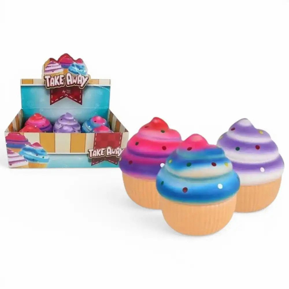Idena Spiel Squishy Jumbo Cupcake XXL, 1 von 3 Designs zufällig