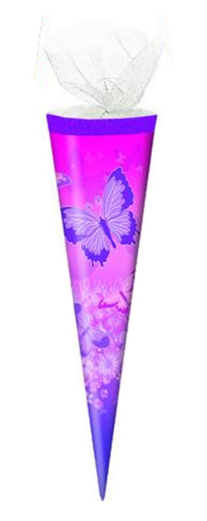Schultüte Schultüte / Zuckertüte / Länge: 35cm / rund / Tüllverschluss / "Schmet