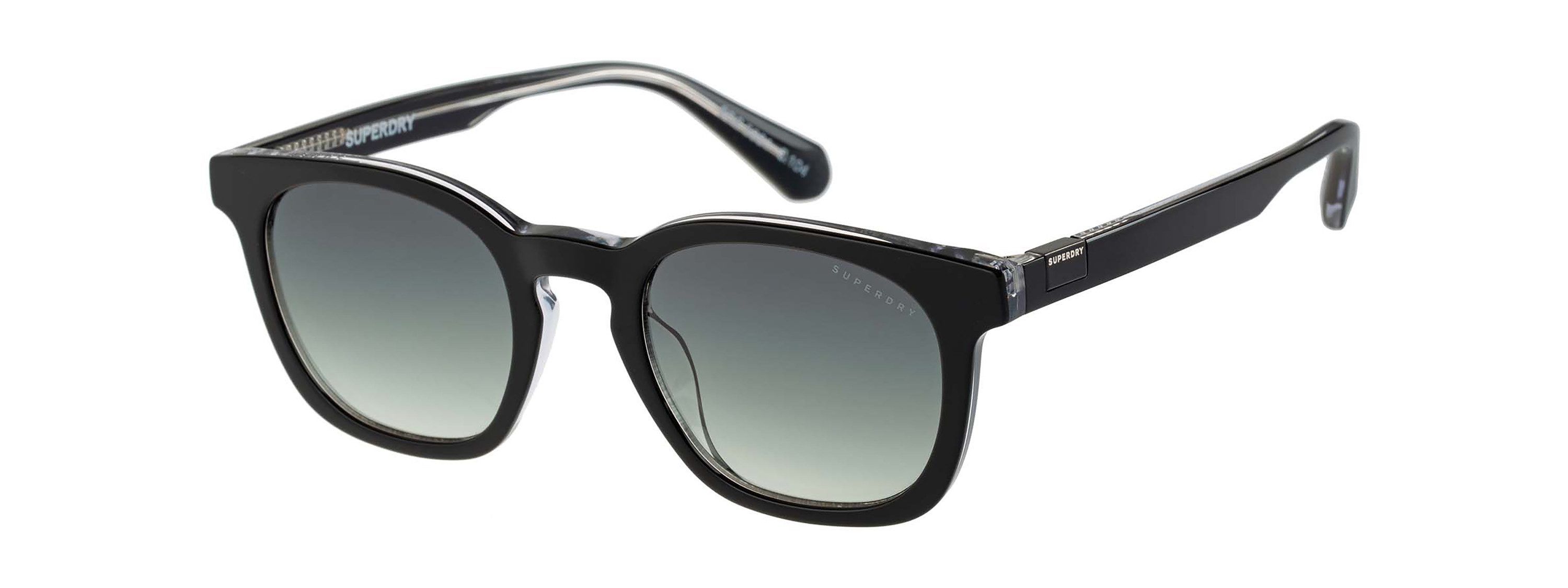 Superdry Sonnenbrille Modell 996091 Form Rund, Logoschriftzug auf Bügel, Kunststofffassung