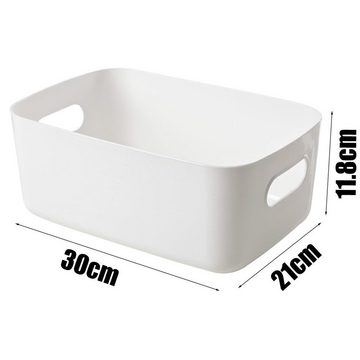 Gontence Aufbewahrungsbox Klein Kunststoffbox Weiß (Kunststoff), Haushalt