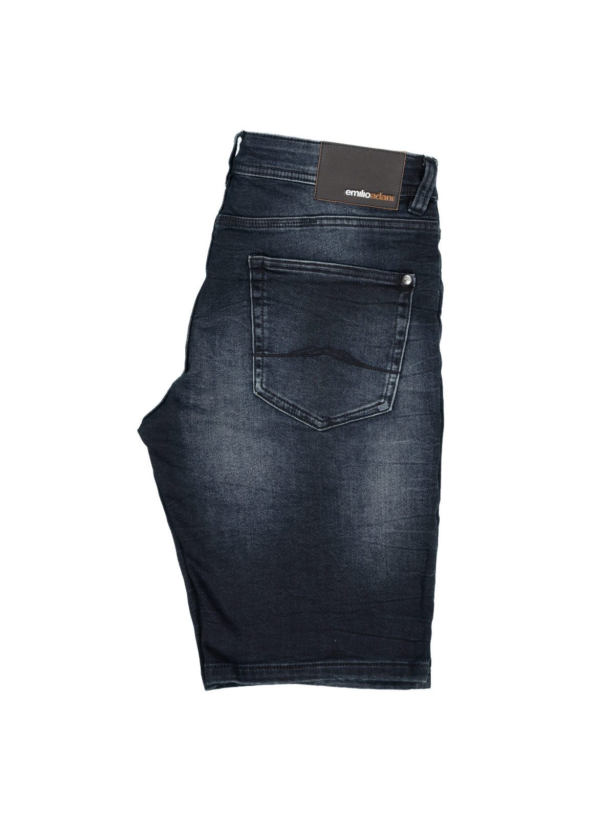 emilio adani Jeansshorts Herren Bequeme Jeans-Bermuda, Marineblau