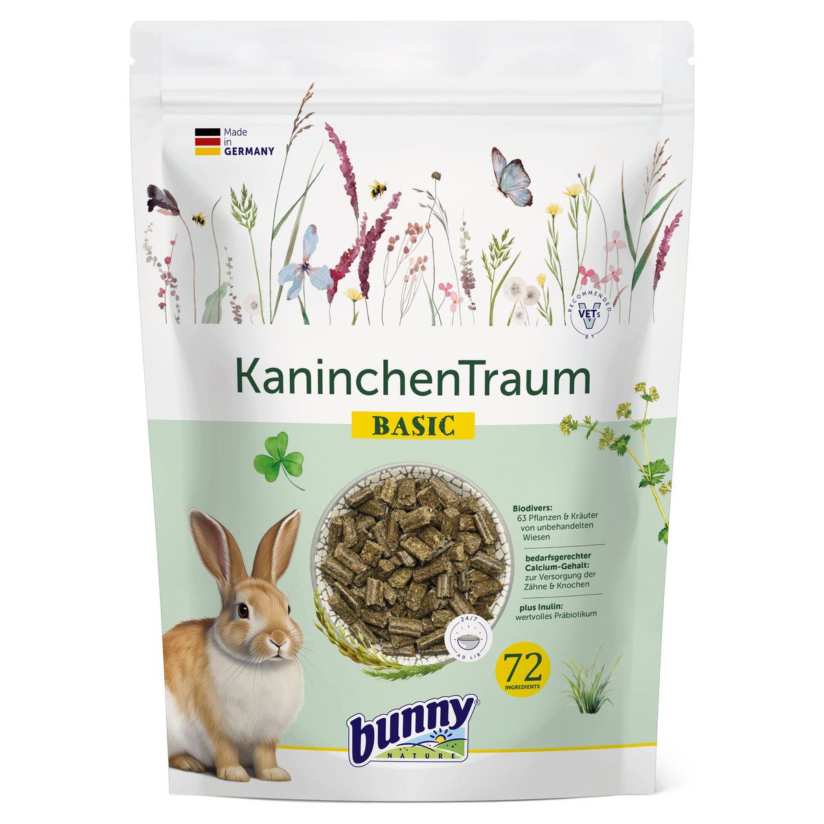 Bunny Nature KaninchenTraum BASIC 1,5 kg, Trockenfutter für: Kleintier