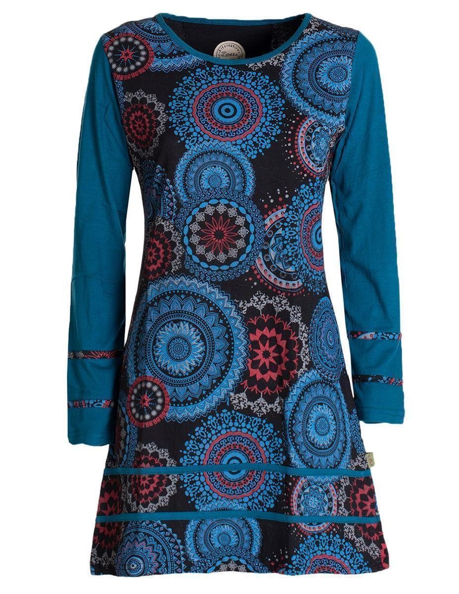 Jerseykleid Langarm Longshirt-Kleid Sweatkleid Shirt-Kleid Madalas