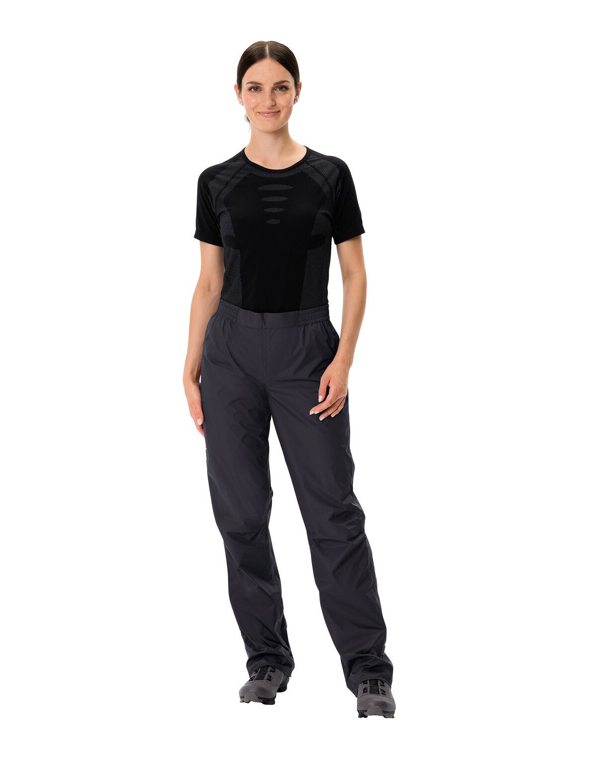 VAUDE Fahrradhose Women's Drop Pants II aus Polyester, mit Reißverschluss, atmungsaktiv, regenschutz