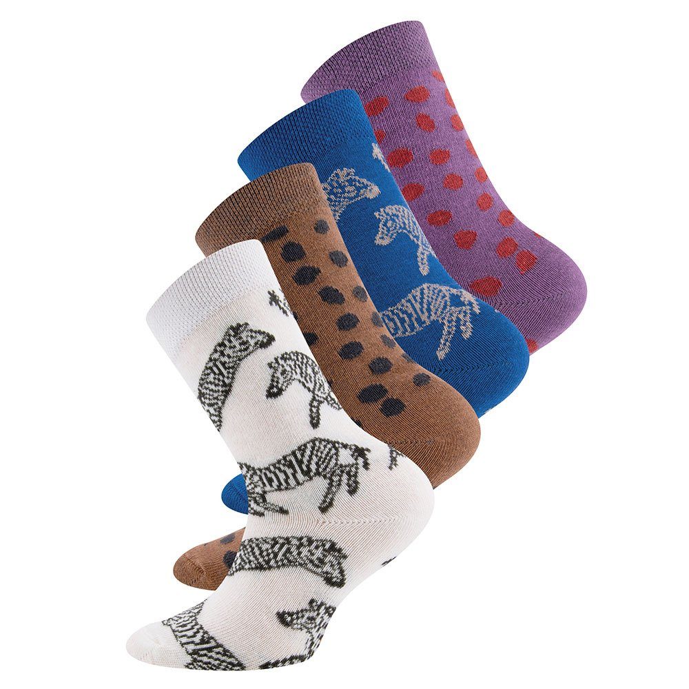 Ewers Zebra Socken Socken (4-Paar)