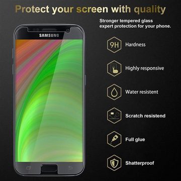 Cadorabo Schutzfolie Samsung Galaxy S7, (3-St), 3x Schutzglas Panzer Folie (Tempered) Display-Schutzglas mit 3D Touch