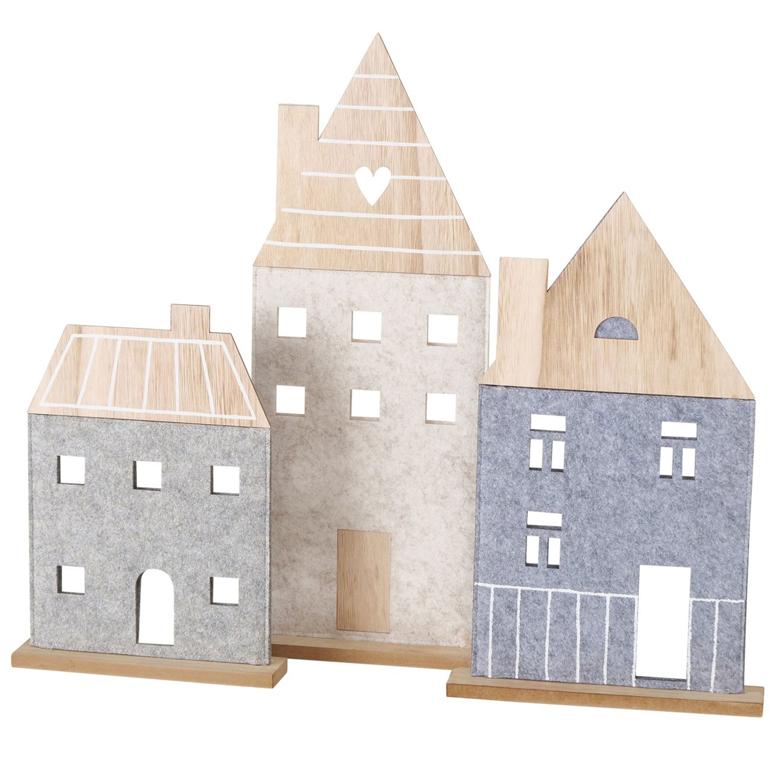 BOLTZE Dekofigur B./2 3tlg Set Deko-Aufsteller Nordy - 2028029