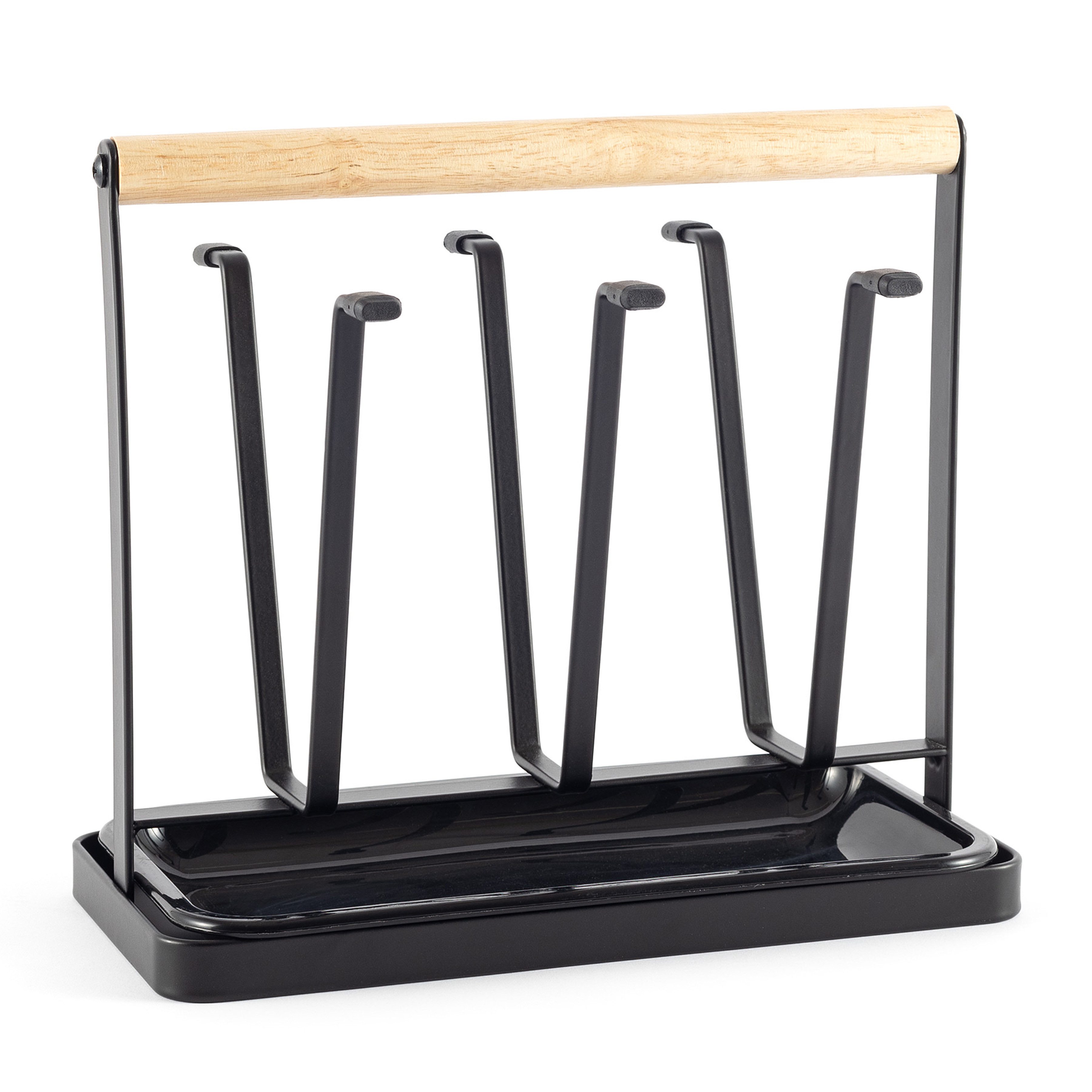 Hanseküche Geschirrständer Abtropfgestell Schwarz Matt, Zubehör für Küche oder Spüle, Langlebig, modern, praktisch