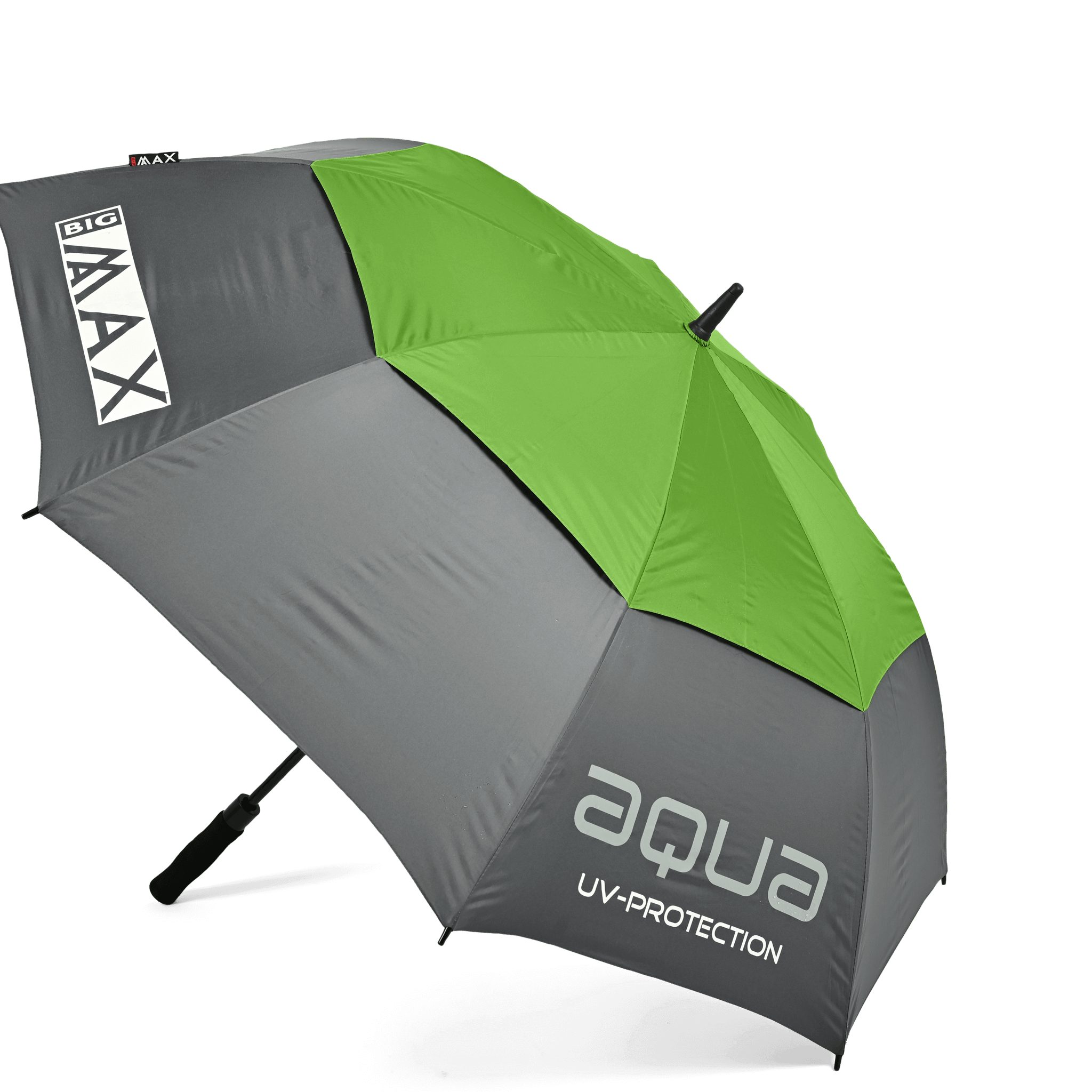 BIG MAX Golfregenschirm I-Dry Aqua Golf-Regenschirm mit UV-Schutz (132 cm), UV- und Sonnenschutz, besonders leicht durch Kohlefaser Stiel