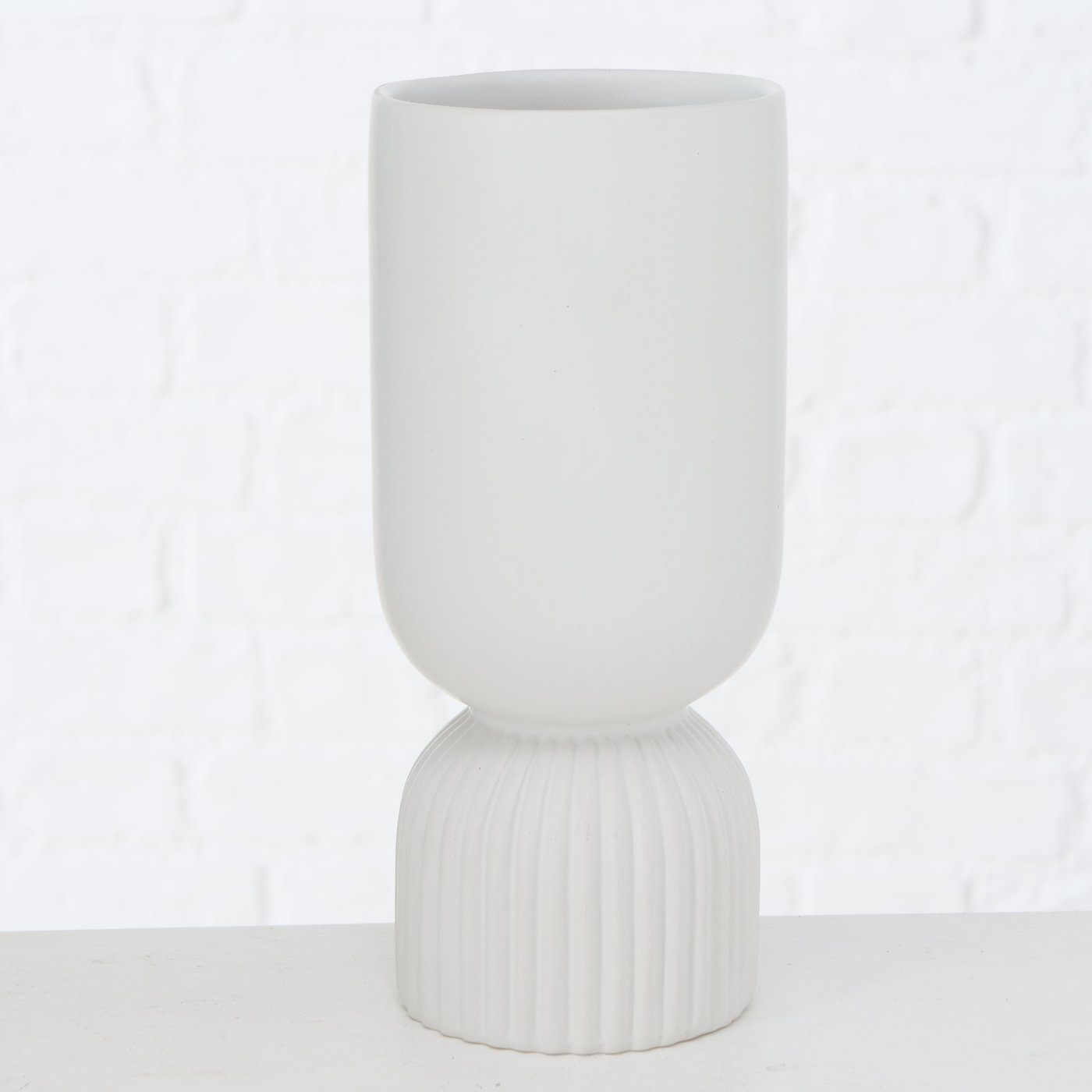 weiß, 2er in Dekovase aus Vase "Gino" Keramik Blumenvase Set BOLTZE