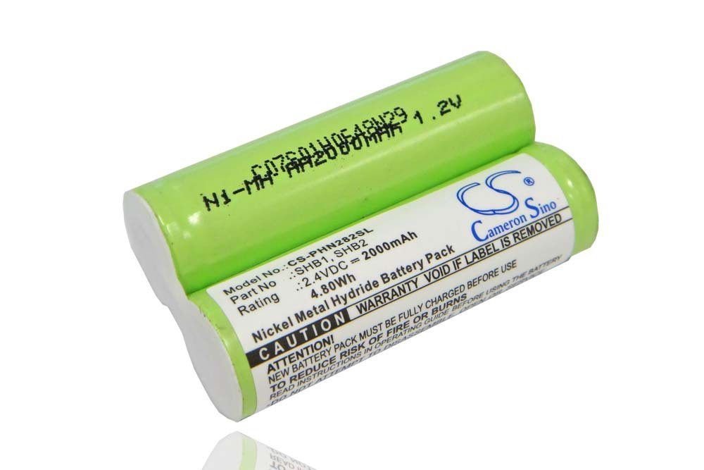 vhbw kompatibel mit Rowenta TN5140F0 / 3M0 Akku NiMH 2000 mAh (2,4 V)