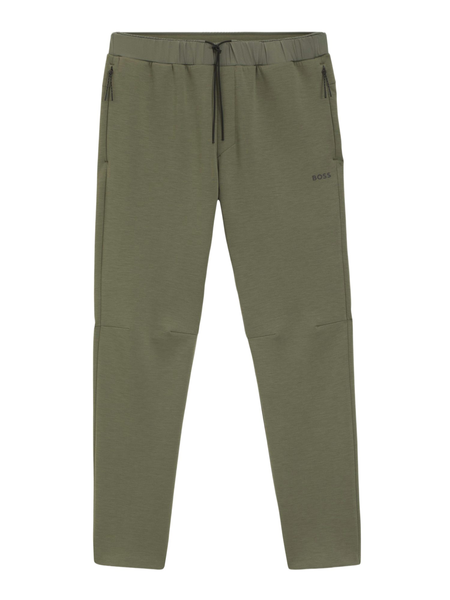 BOSS GREEN Sweathose BOSS Men Green grün,Freizeit,Polyester,Unifarben,Relaxed Fit,Mittel