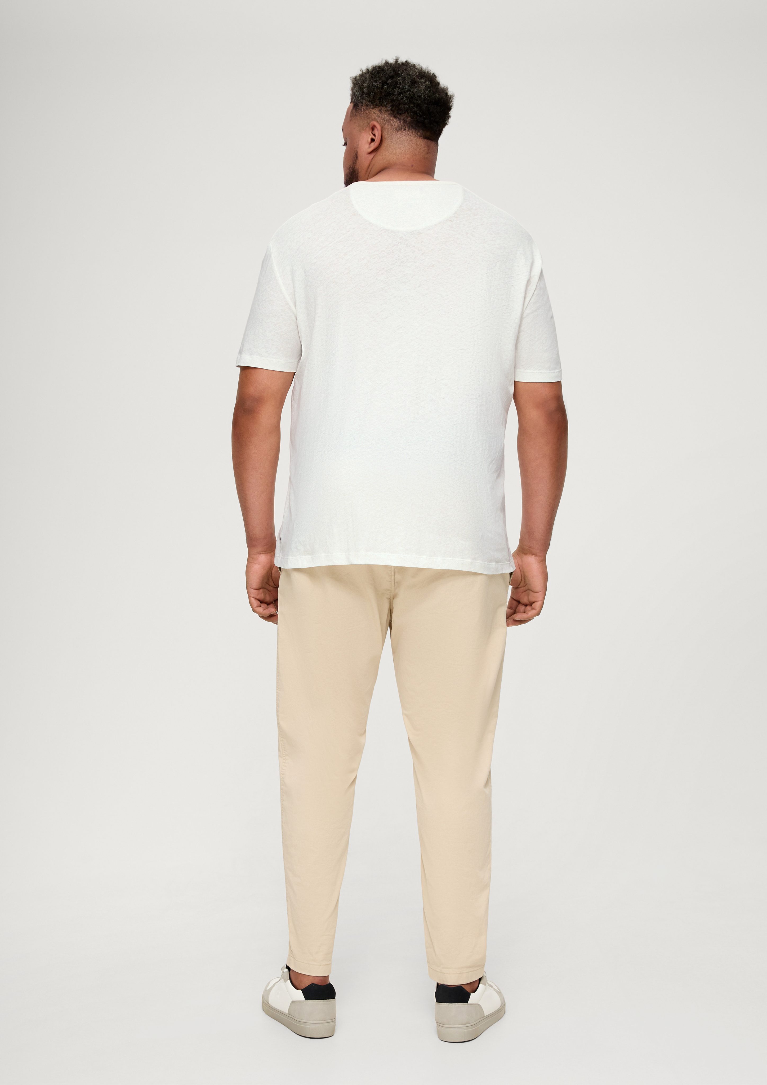 Baumwolle aus und Kurzarmshirt Hanf s.Oliver T-Shirt