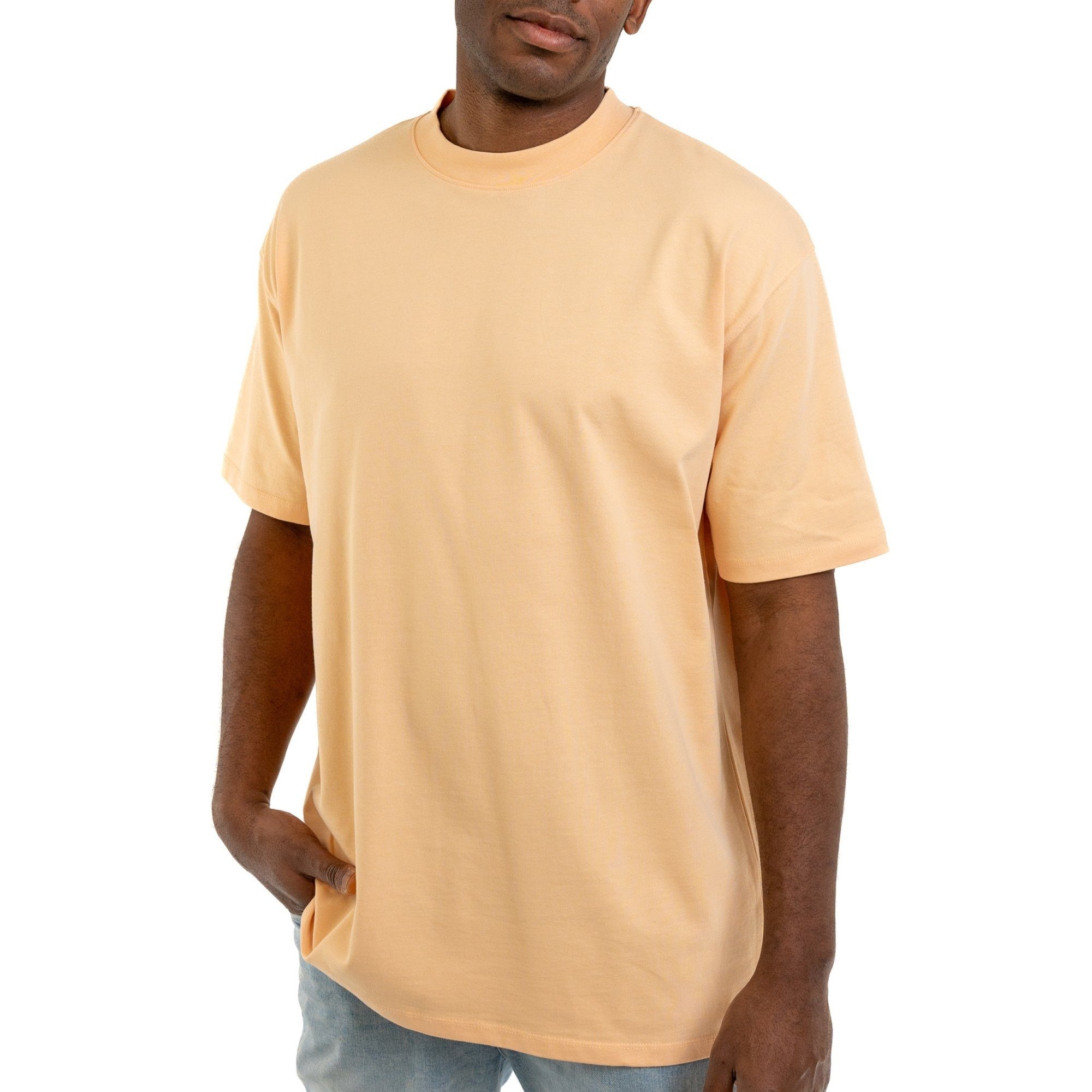 Johnny Urban T-Shirt Sammy Oversize T-Shirt Tshirt mit Rundhalsausschnitt peach