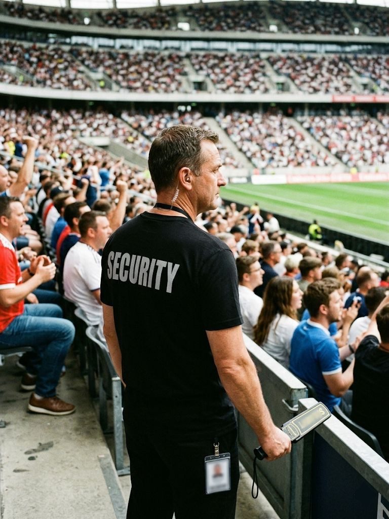 coole-fun-t-shirts Print-Shirt Security T-Shirt Schwarz Silber Metallic Herren S-5XL Profi Shirt Security Herren T-Shirt Schwarz S - 5XL Sicherheitsdienst – Bild 5 von 5