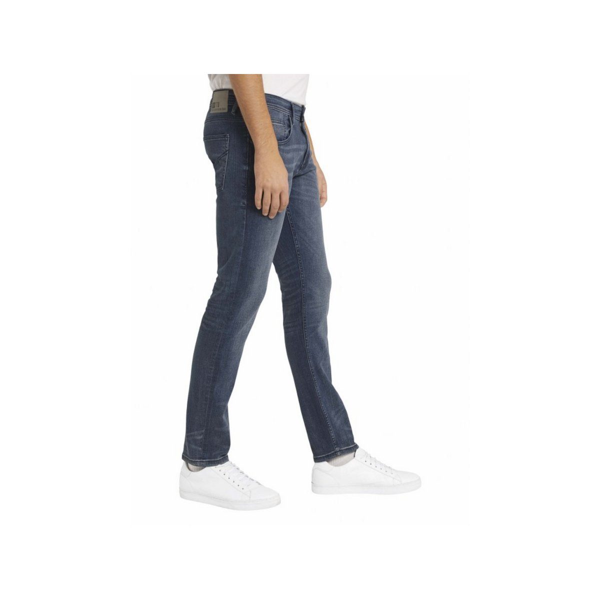 Used (1-tlg) regular Blue Shorts Mid grau TOM Stone Denim TAILOR