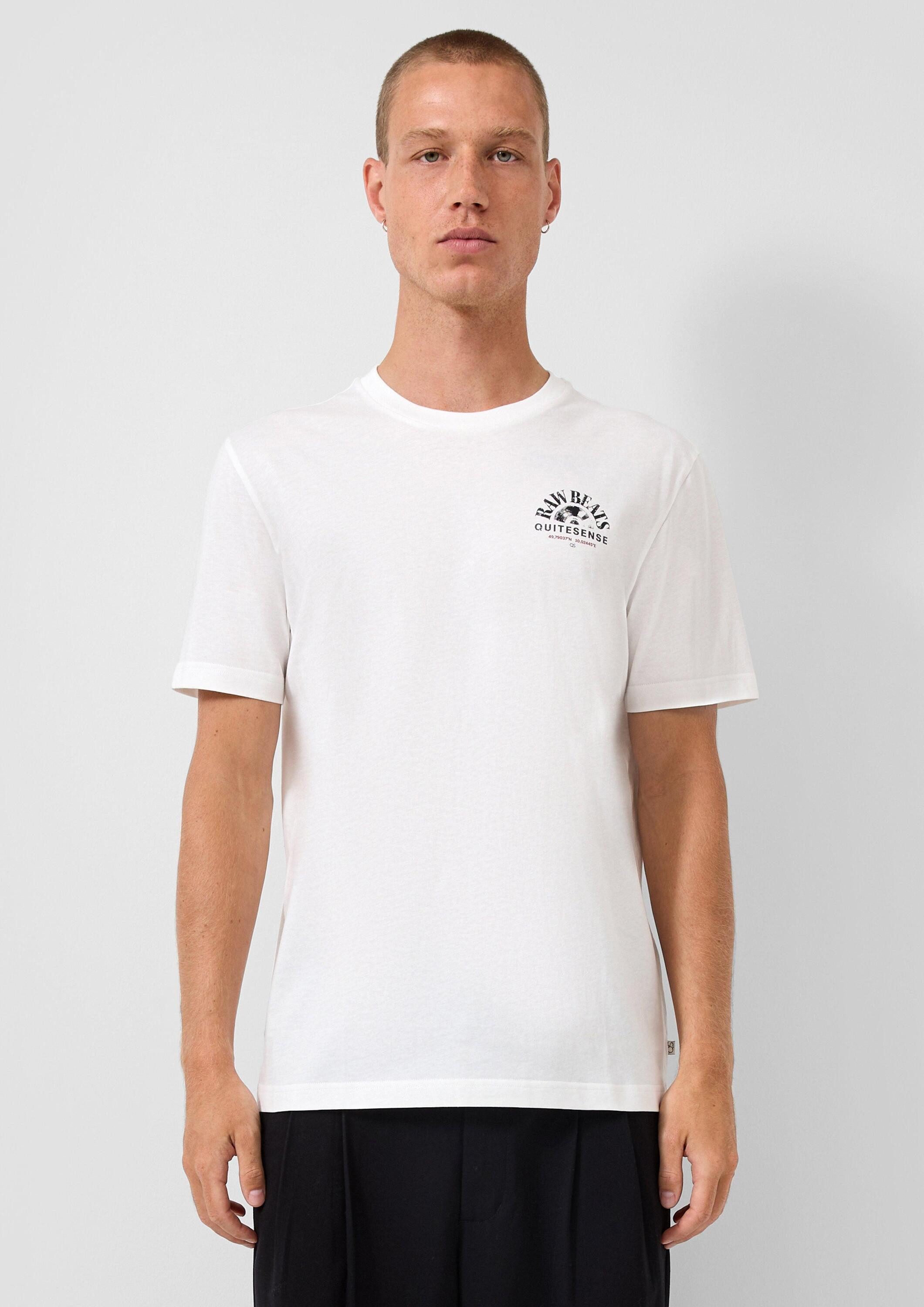 QS Kurzarmshirt T-Shirt T-Shirt mit Frontprint