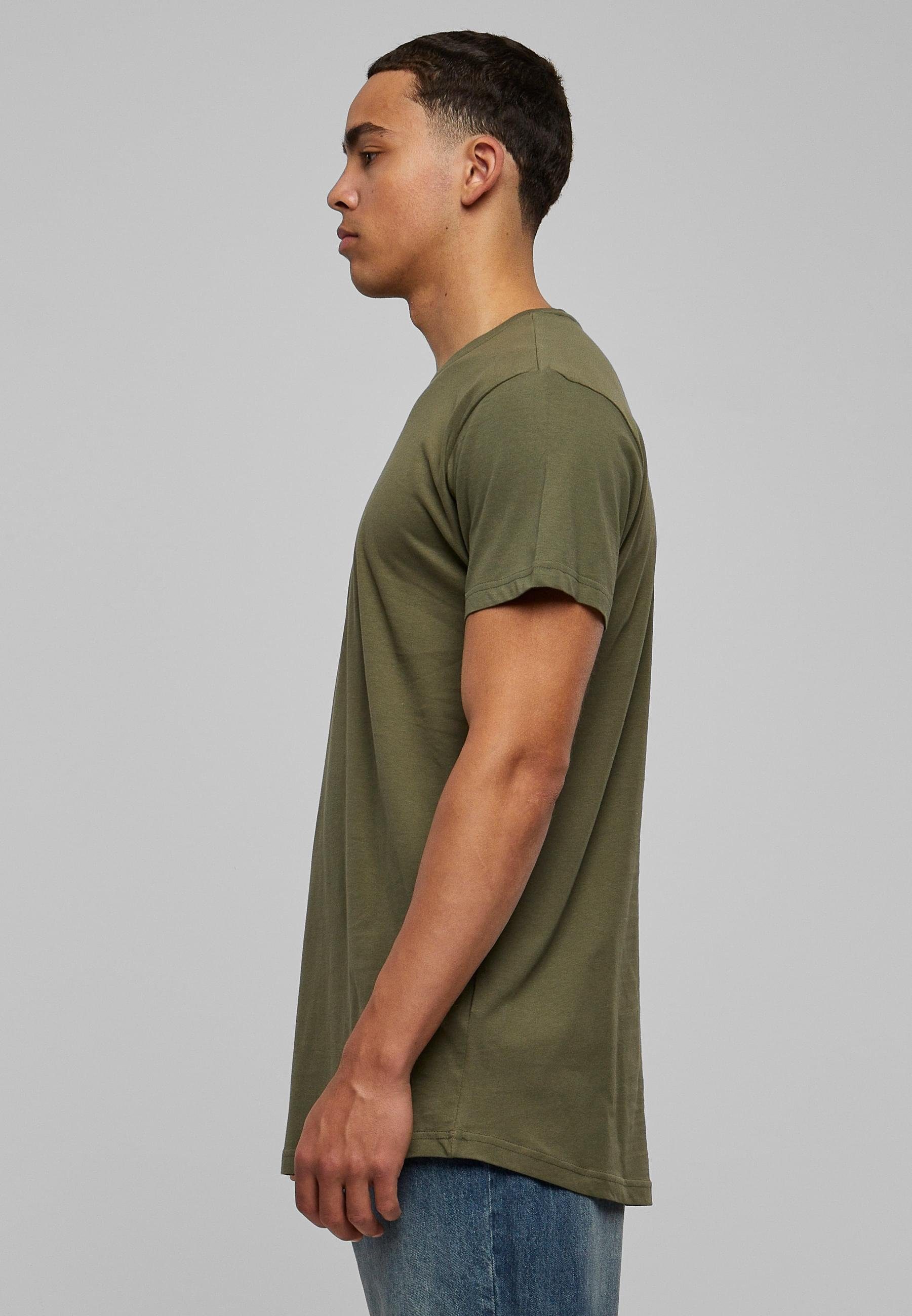 URBAN CLASSICS Kurzarmshirt Urban Classics Herren Shaped Long Tee (1-tlg)