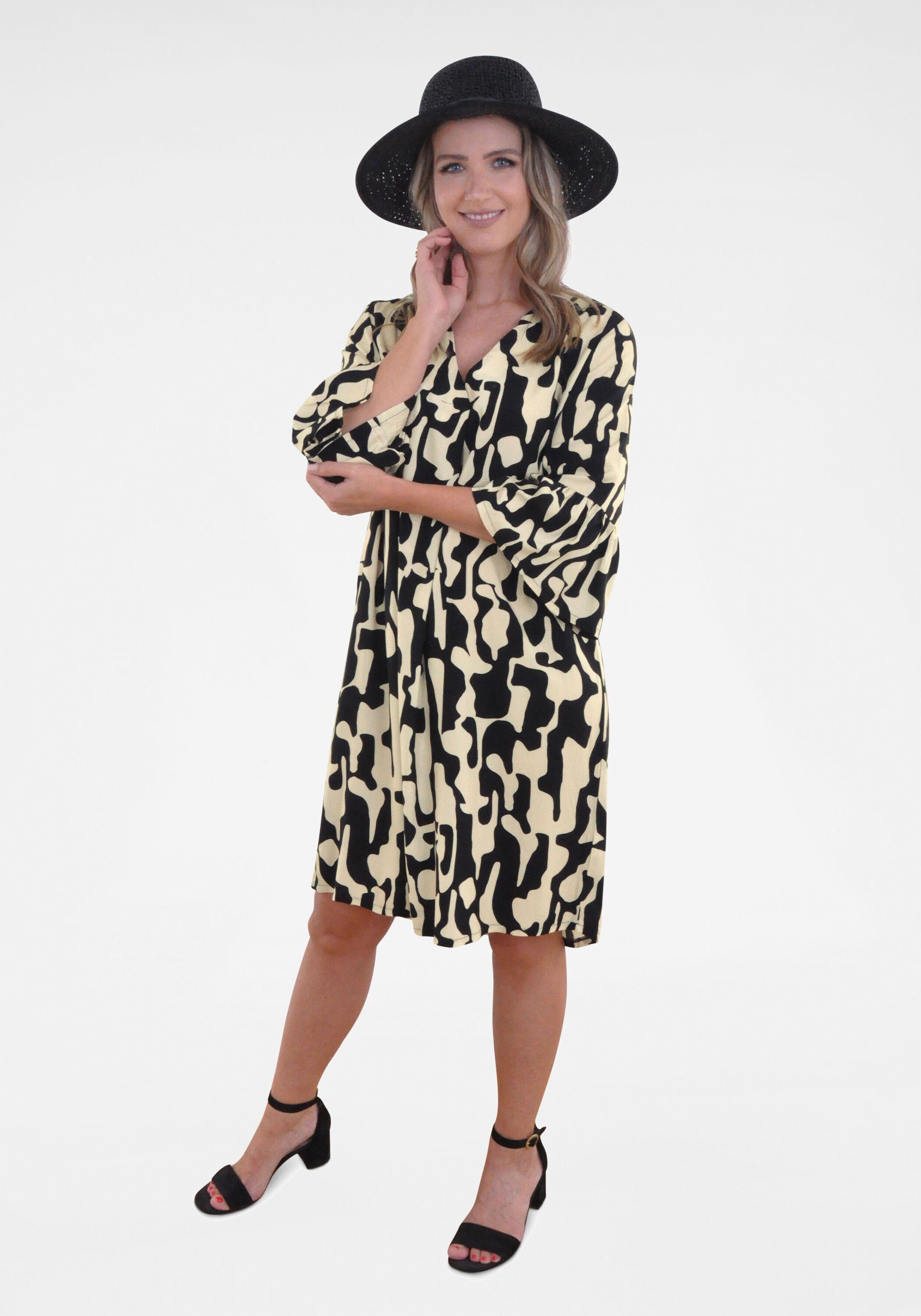 NAVIGAZIONE A-Linien-Kleid (1-tlg) mit Allovermuster günstig online kaufen