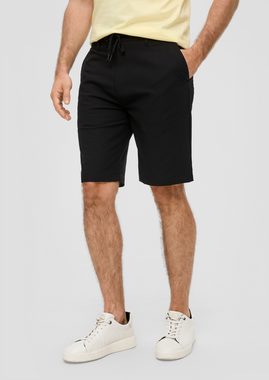 s.Oliver BLACK LABEL Bermudas Seersucker-Shorts im Relaxed Fit Durchzugkordel