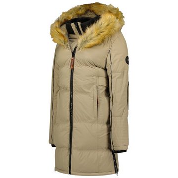 Geographical Norway Winterjacke Damen G-Blustery by leyoley mit Fleece gefütterte Taschen