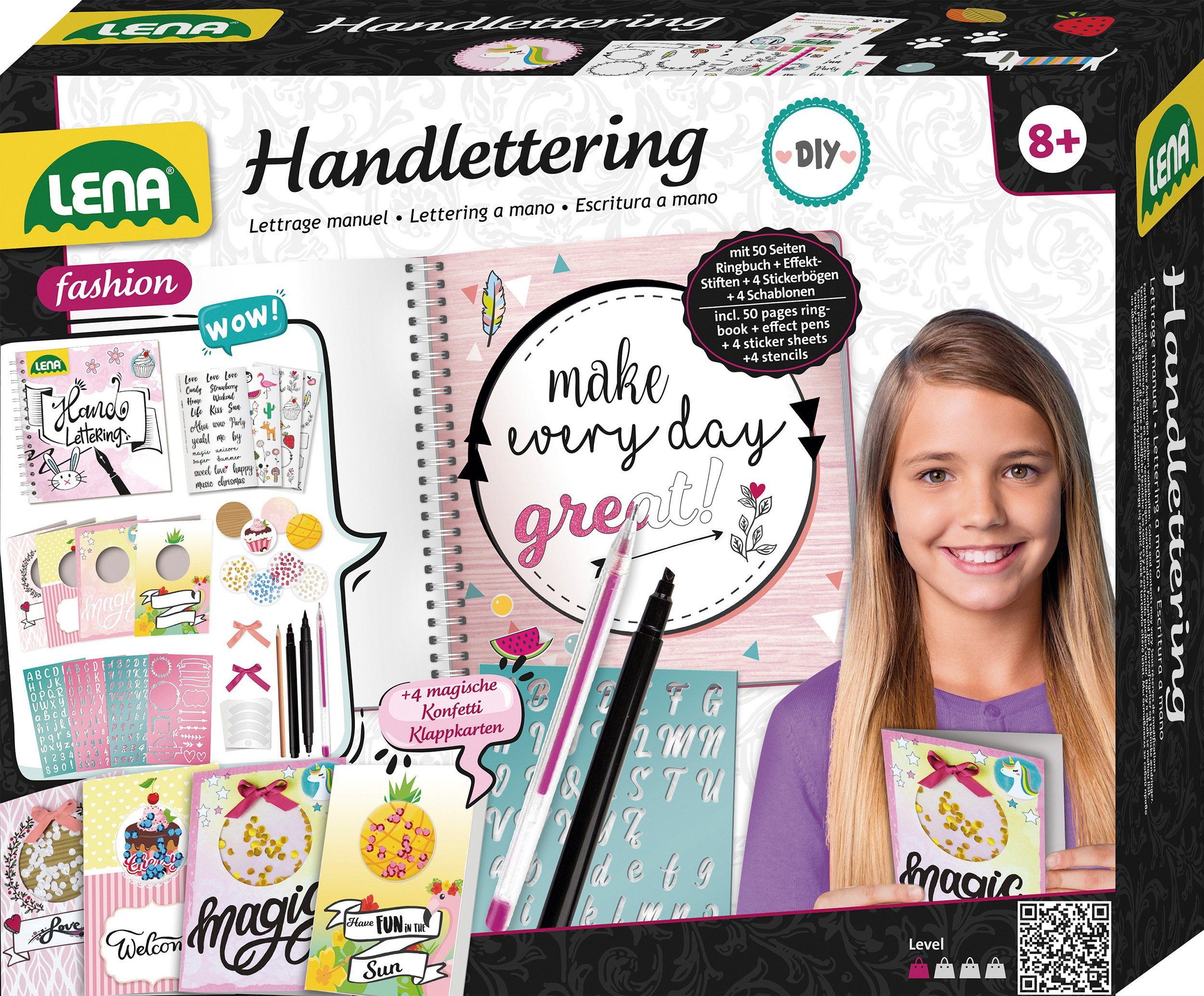 Lena® Kreativset Handlettering-Set, groß