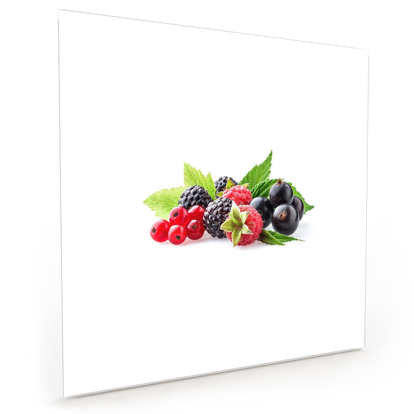 Spritzschutz mit Motiv Beeren Sammlung Küchenrückwand aus Primedeco Glas Küchenrückwand