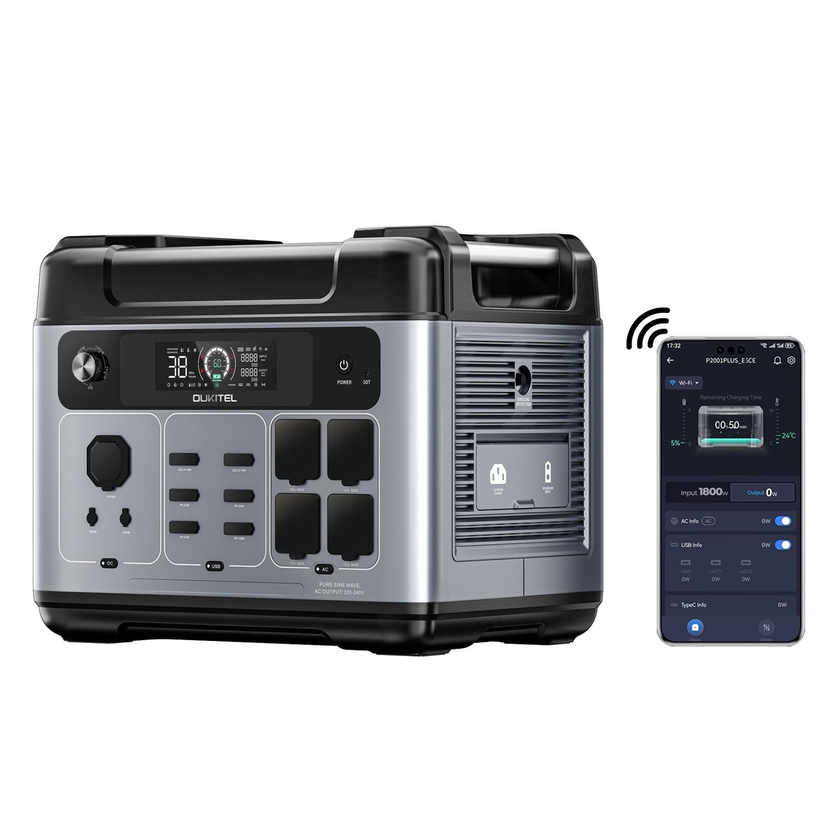 P2001E Plus 2400W Tragbare Powerstation
