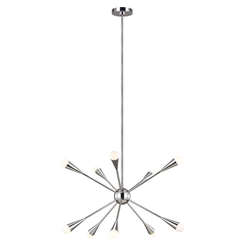 Elstead LIGHTING Kronleuchter, Leuchtmittel nicht inklusive, Kronleuchter Deckenleuchte Hängelampe LED Sputnik Esszimmer LED 10
