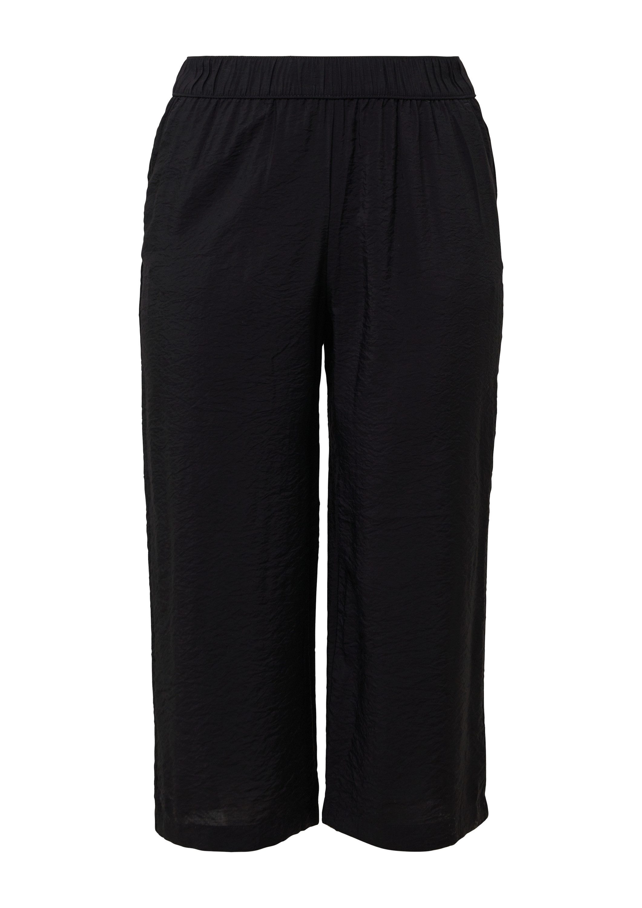 s.Oliver Culotte Hose Strukturierte Culotte aus Viskosemix