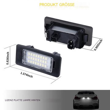 Hikity LED Laterne Auto LED Nummernschildbeleuchtung 2 Stück für BMW BMW E39 E60 E61 E90, für BMW E39 E60 E61 E90 E91 E92 E93 E82 E88 E70 E71