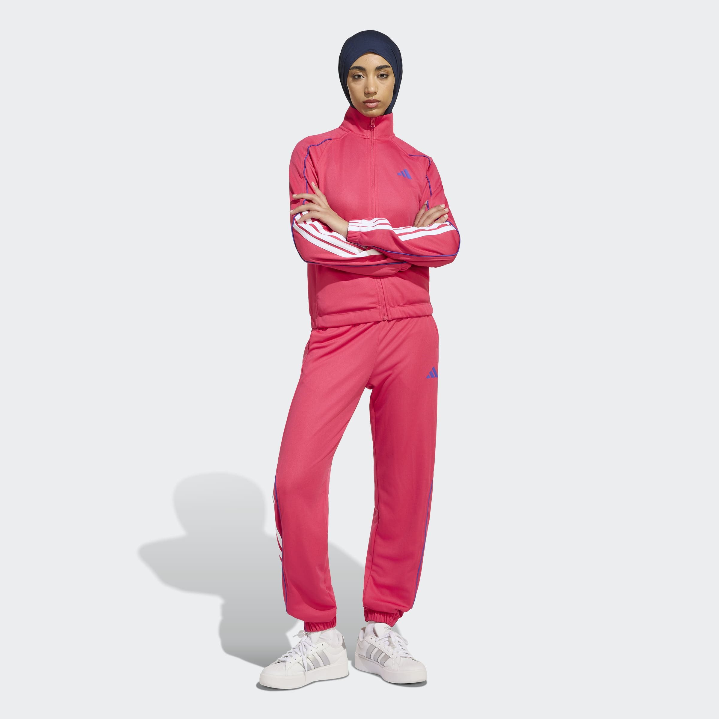 adidas Sportswear Trainingsanzug W STADIUM TS (2-tlg), für Erwachsene, zweiteiliges Set, aus Polyester